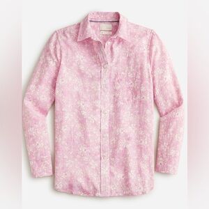Women’s J.Crew Floral Top Shirt Blouse Button Down New NWT